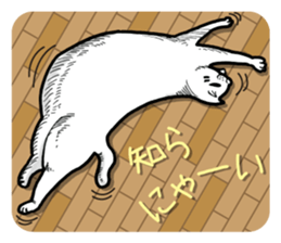 Round round cat sticker #1501614