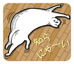 Round round cat sticker #1501614
