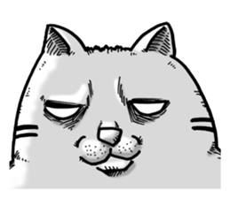 Round round cat sticker #1501627