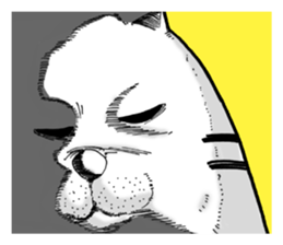 Round round cat sticker #1501629