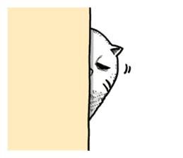 Round round cat sticker #1501636