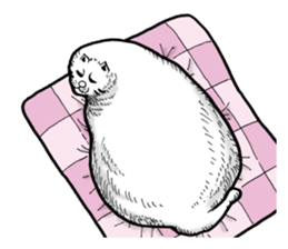 Round round cat sticker #1501638