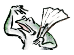 Japanese frog caricature sticker #1502052