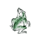 Japanese frog caricature sticker #1502060