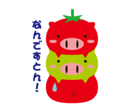 petit tomaton and friends. sticker #1503103