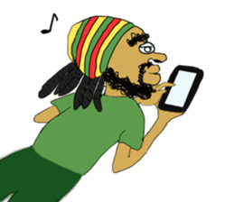 reggae's rastaman sticker #1503732