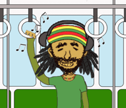 reggae's rastaman sticker #1503733