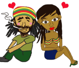 reggae's rastaman sticker #1503753