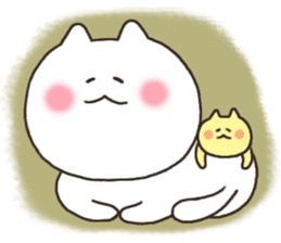 Mama and baby cats sticker #1503849