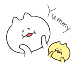 Mama and baby cats sticker #1503853