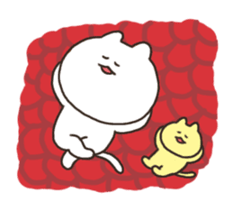 Mama and baby cats sticker #1503867