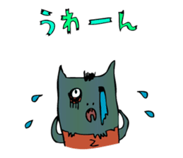 ghost cat and zombie cats sticker #1504698