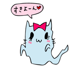 ghost cat and zombie cats sticker #1504723
