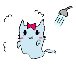 ghost cat and zombie cats sticker #1504725