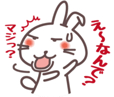 Chattering rabbit sticker #1504929
