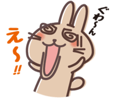 Chattering rabbit sticker #1504930