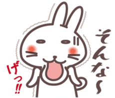 Chattering rabbit sticker #1504940