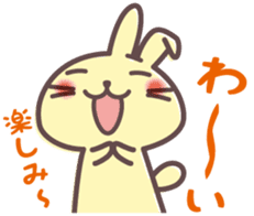 Chattering rabbit sticker #1504946