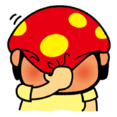 mushroom head sticker #1505156