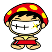 mushroom head sticker #1505166