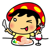 mushroom head sticker #1505167