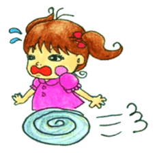 comic faces Pinako sticker #1505574