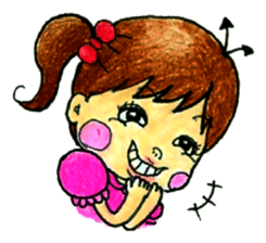 comic faces Pinako sticker #1505575