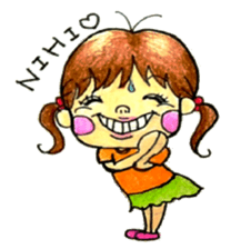 comic faces Pinako sticker #1505576