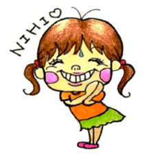comic faces Pinako sticker #1505576