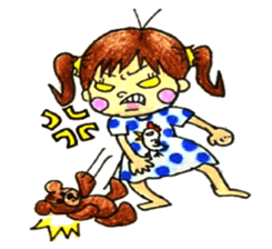 comic faces Pinako sticker #1505577