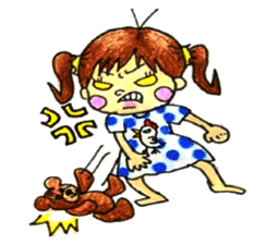 comic faces Pinako sticker #1505577