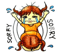 comic faces Pinako sticker #1505580