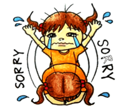 comic faces Pinako sticker #1505580
