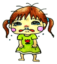 comic faces Pinako sticker #1505588