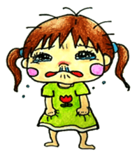 comic faces Pinako sticker #1505588