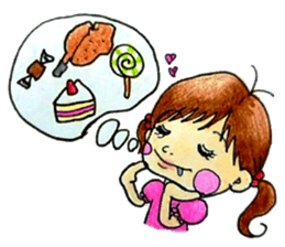 comic faces Pinako sticker #1505591