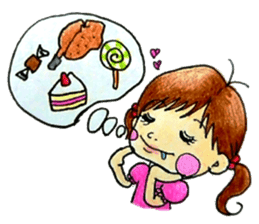 comic faces Pinako sticker #1505591