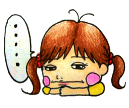 comic faces Pinako sticker #1505600