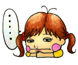 comic faces Pinako sticker #1505600