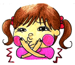 comic faces Pinako sticker #1505603