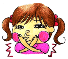 comic faces Pinako sticker #1505603