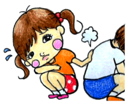 comic faces Pinako sticker #1505605