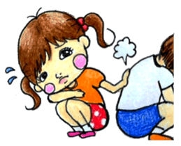 comic faces Pinako sticker #1505605