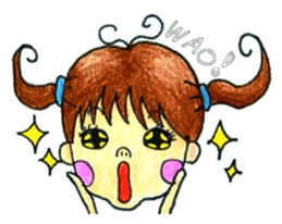 comic faces Pinako sticker #1505606