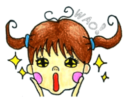 comic faces Pinako sticker #1505606