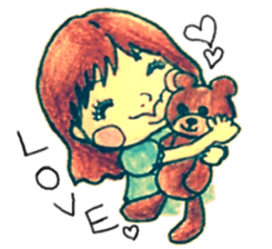 comic faces Pinako sticker #1505607