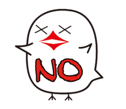 Human bird of one animal bird sticker #1505810