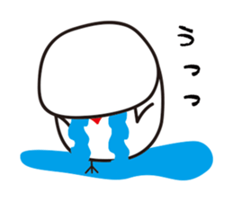 Human bird of one animal bird sticker #1505839