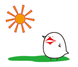 Human bird of one animal bird sticker #1505845