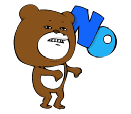 Woman and bear -Are you my friend?- sticker #1505889